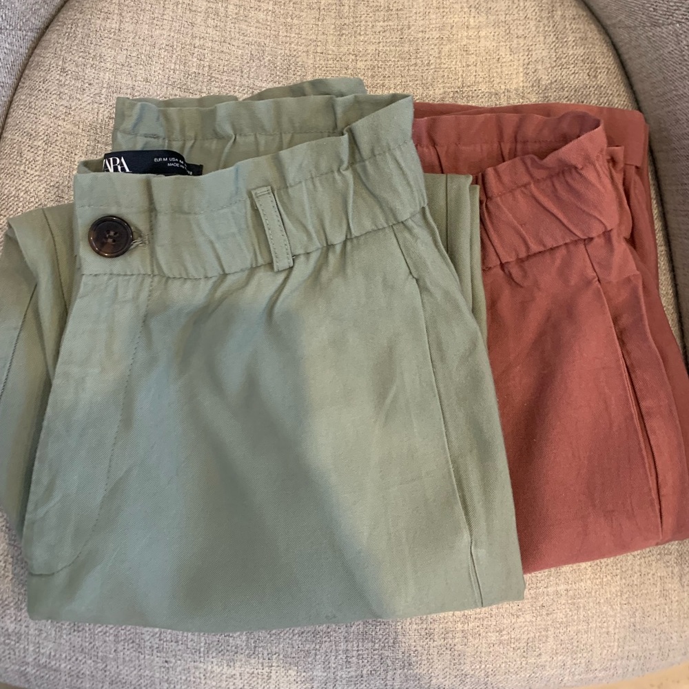 2 pairs of ZARA “Flowy Pants” Sz Medium